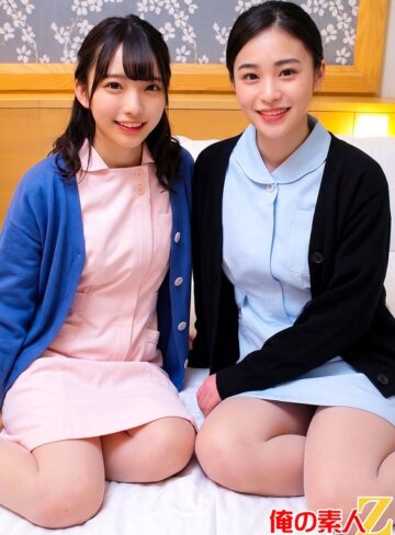 【無料フル】完全顔出しガチナンパ！とっても優しい天使みたいなナースさんに包茎インポ童貞3重苦男子のオナニーの介抱してもらいました！！あおいさんとミナさん｜h_1732orecs00674